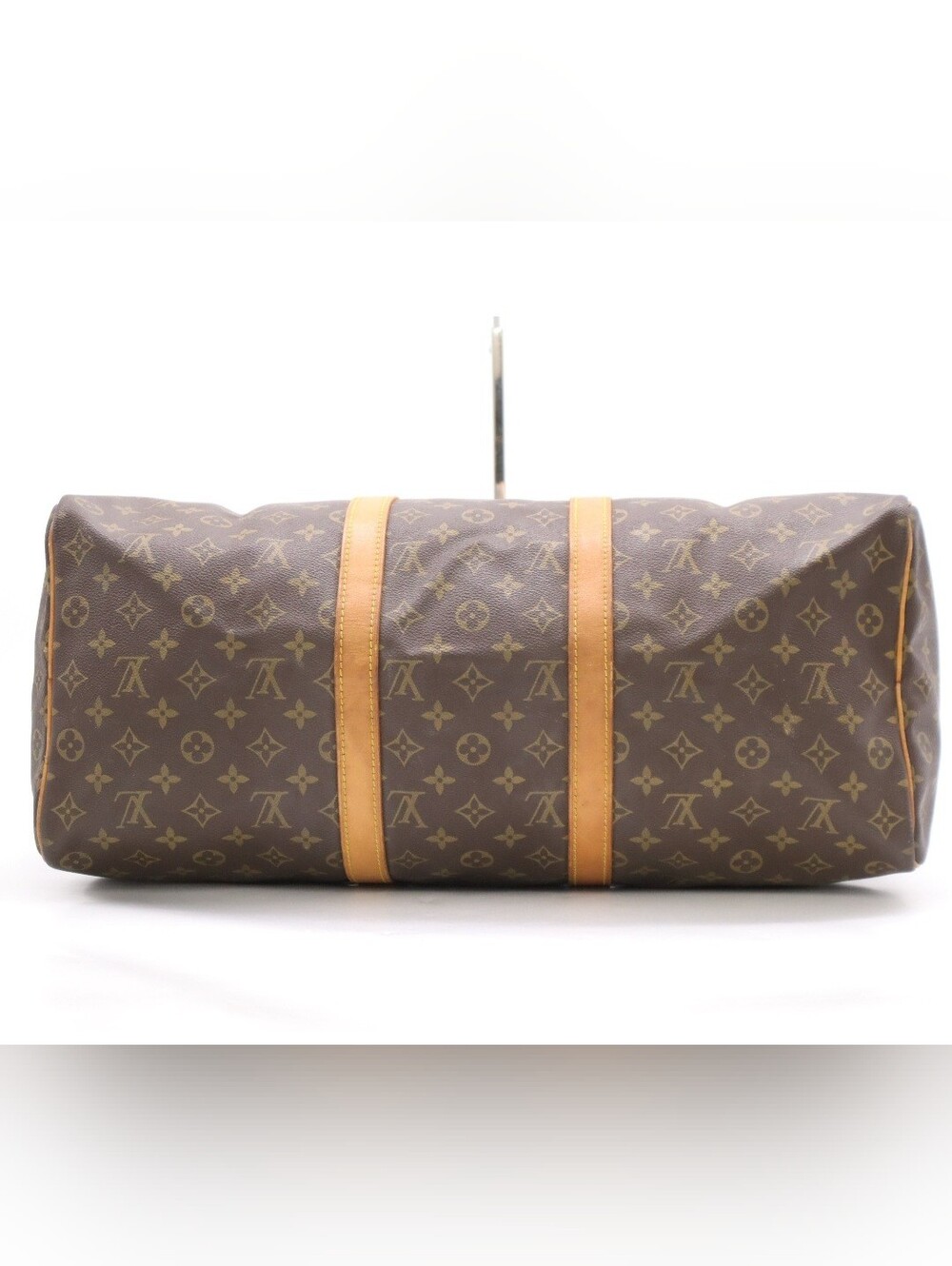 Louis Vuitton Keepall 50 Travel Bag Duffel Brown Monogram Canvas Leather - Picture 5 of 11